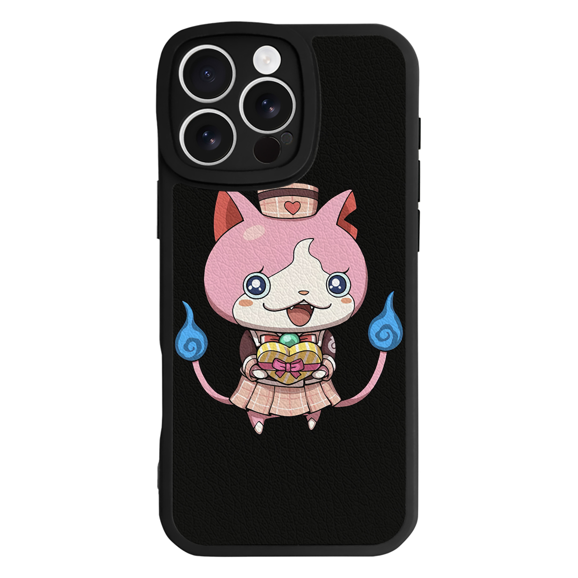 （画像用） 妖怪ウォッチ Yo-kai Watch 【iPhone 16シリーズ対応】シリコンスマホケース（レザー調） 材質：シリコン